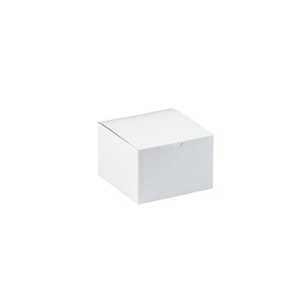 Bsc Preferred 6 x 4-1/2 x 4-1/2'' White Gift Boxes, 100PK BUY00026840 - main